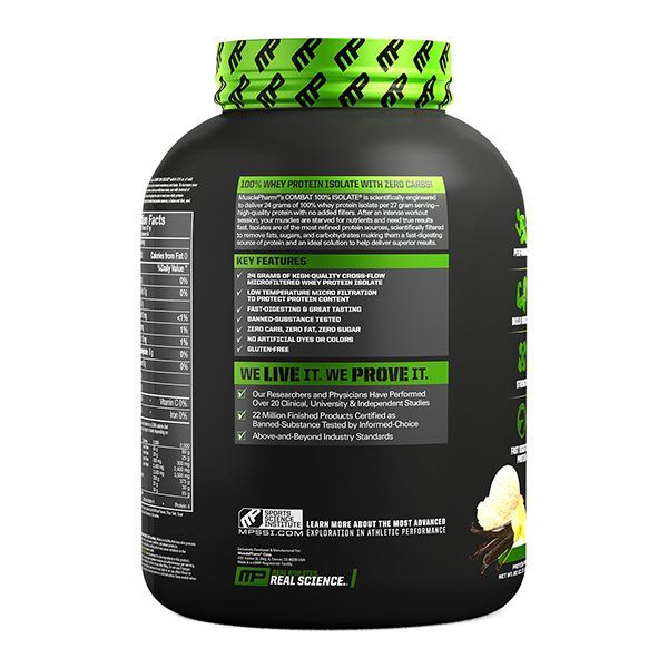 benefits of musclepharm combat isolate protein